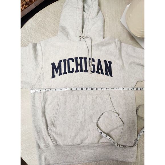 Vtg Champion Reverse Weave University of Michigan Wolverines Hoodie Adult Small - Picture 6 of 9